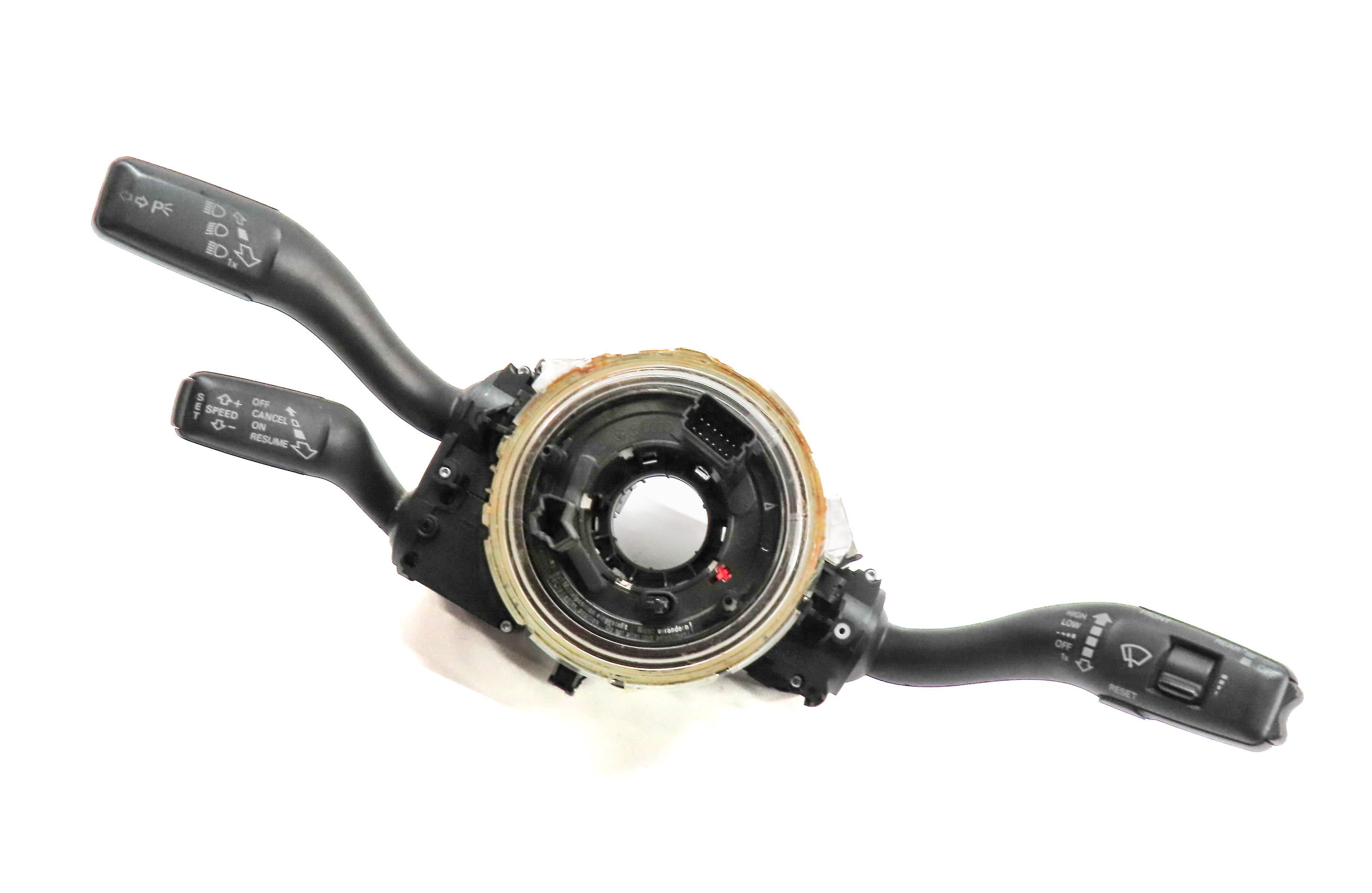 2009-2015 AUDI Q7 (4L) STEERING COLUMN BLINKER WIPER CRUISE COMBINATION SWITCH — exact item pictured